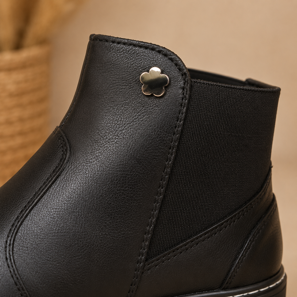 Botín Confort Casual Negro