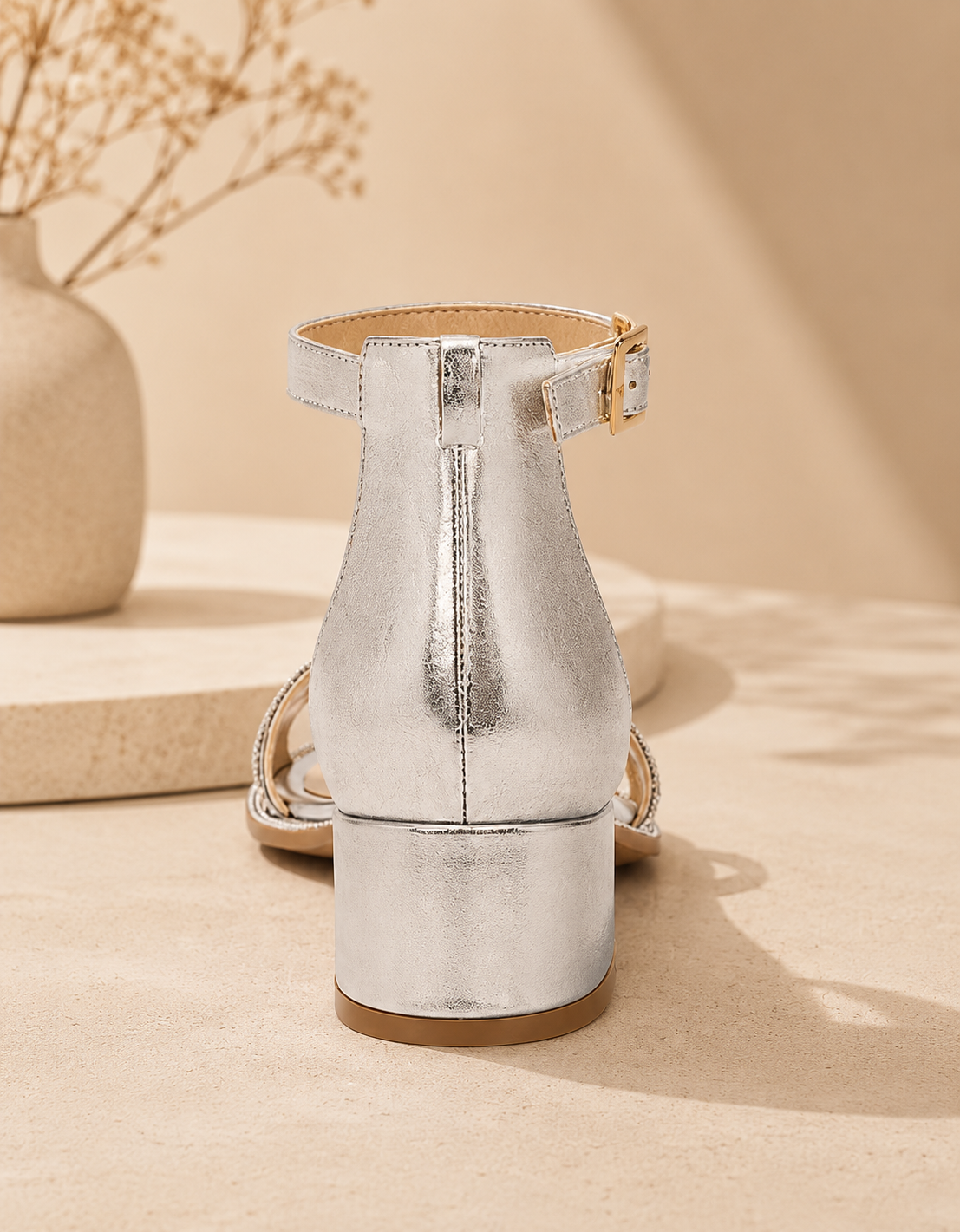 Sandalia  Plata Para Niñas  Napa Metalica Elegante  Y Bonitas Perfectas Para Fiesta