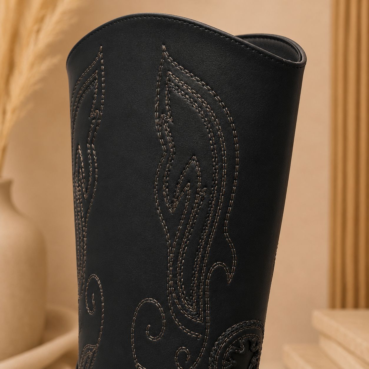 Bota Western Glam Negra