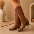 Bota Western Glam Camel
