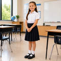 Calzado escolar negro para niña antideslizante