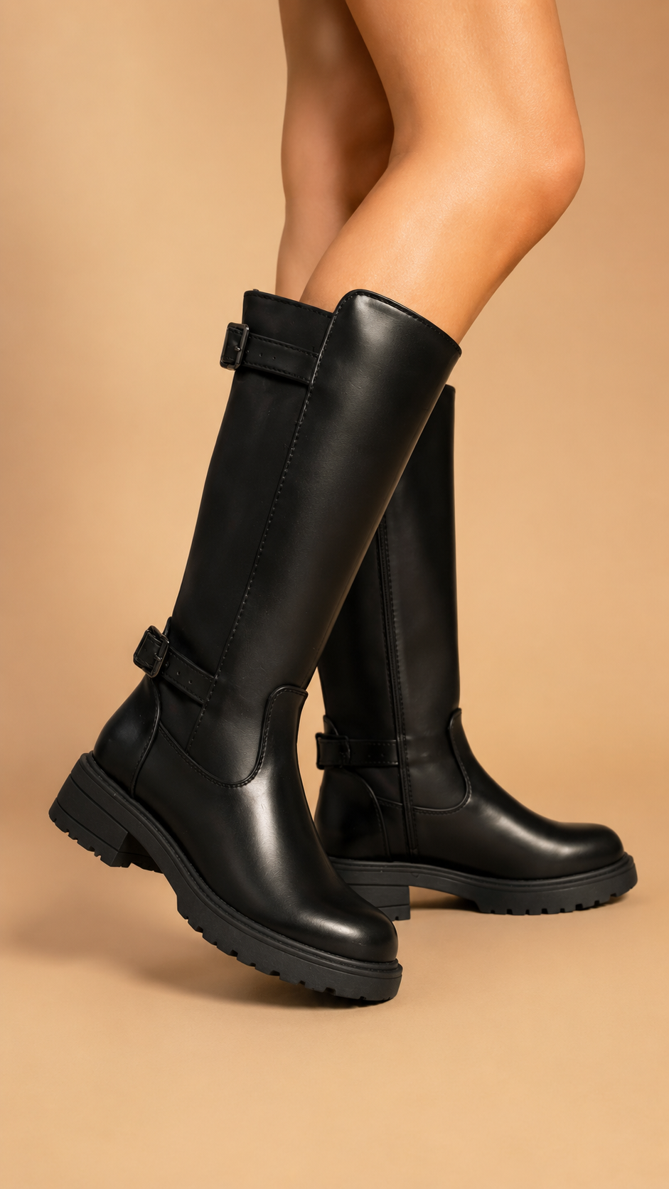 Bota Alta Negra Urban Chic