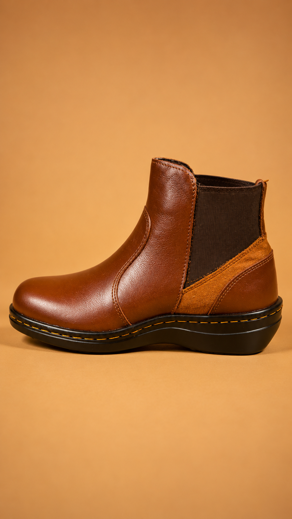 Botín Casual Confort Miel