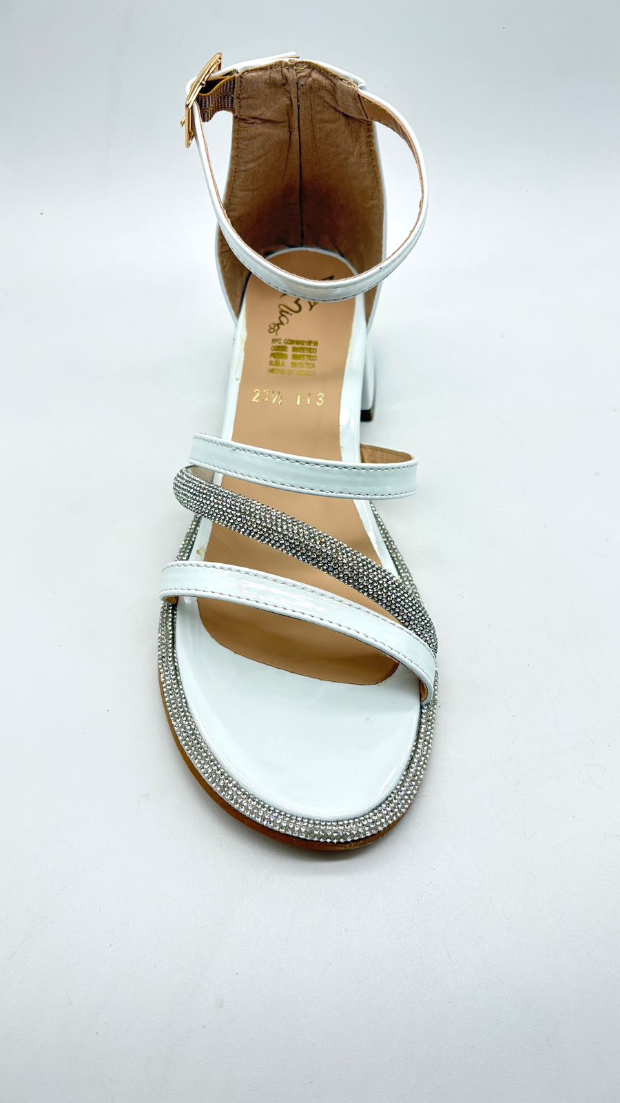 Sandalia Elegance Shine Blanca