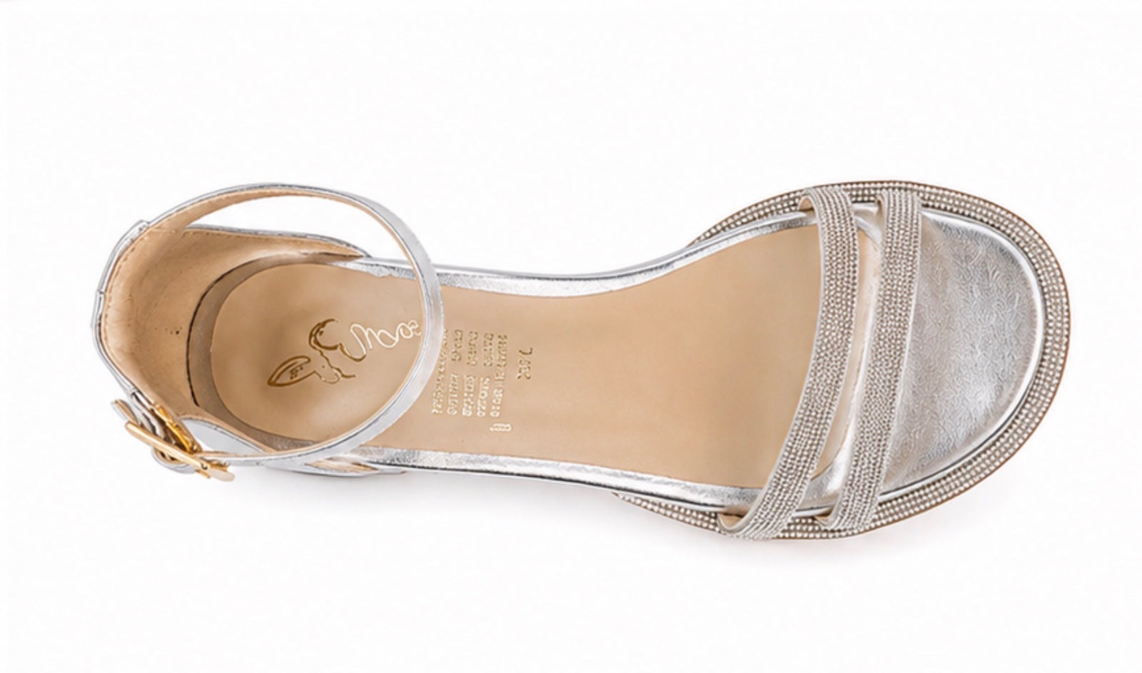 Sandalias Plata Para Mujer Napa Metálica  Perfectas Para Eventos Ya Que Son Elegantes Y Lindas